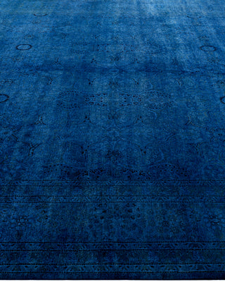 Fine Vibrance, One-of-a-Kind Hand-Knotted Area Rug  - Blue, 8' 1" x 10' 2"