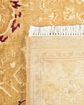 Traditional Hand Knotted Yellow Area Rug 8' 1" x 10' 4"