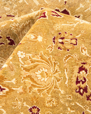 Traditional Hand Knotted Yellow Area Rug 8' 1" x 10' 4"