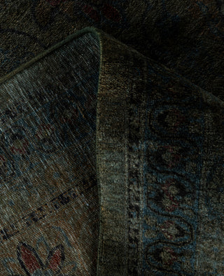 Contemporary Overdyed Wool Hand Knotted Green Area Rug 8' 1" x 10' 0"