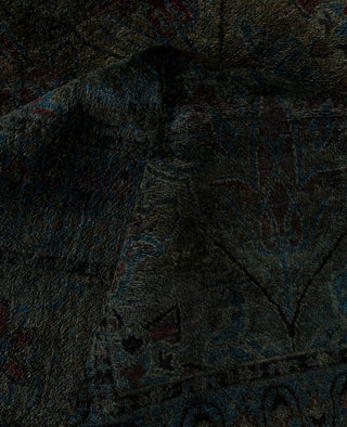 Contemporary Overdyed Wool Hand Knotted Green Area Rug 8' 1" x 10' 0"