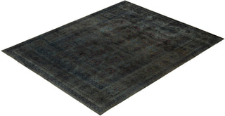 Contemporary Overdyed Wool Hand Knotted Green Area Rug 8' 1" x 10' 0"