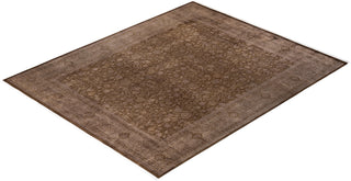 Contemporary Fine Vibrance Green Wool Area Rug - 8' 2" x 10' 1"