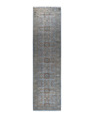 Contemporary Fine Vibrance Gray Wool Area Rug 2' 8" x 10' 1"