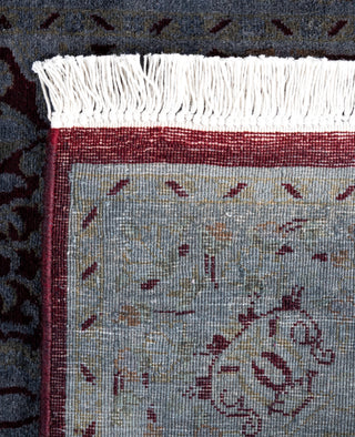 Contemporary Overdyed Wool Hand Knotted Gray Runner 2' 6" x 9' 3"