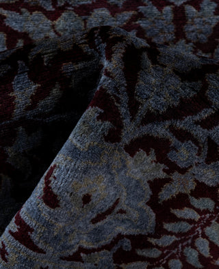 Contemporary Overdyed Wool Hand Knotted Gray Runner 2' 6" x 9' 3"