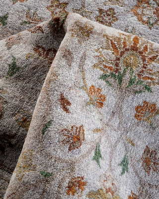 Contemporary Hand Knotted Overdyed Gray Area Rug 3' 2" x 5' 2"