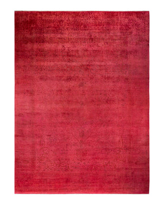 Contemporary Fine Vibrance Pink Wool Area Rug 8' 10" x 12' 2"