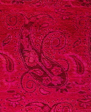 Overdyed One-of-a-Kind Wool Pink Area Rug 12' 2" x 16' 4"