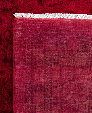 Overdyed One-of-a-Kind Wool Pink Area Rug 12' 2" x 16' 4"