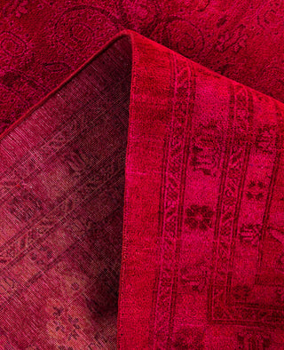 Overdyed One-of-a-Kind Wool Pink Area Rug 12' 2" x 16' 4"