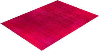 Overdyed One-of-a-Kind Wool Pink Area Rug 12' 2" x 16' 4"
