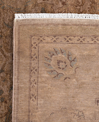 Overdyed One-of-a-Kind Wool Beige Area Rug 8' 1" x 10' 5"