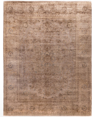 Overdyed One-of-a-Kind Wool Beige Area Rug 8' 1" x 10' 5"
