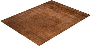Contemporary Overdyed Wool Hand Knotted Brown Area Rug 8' 1" x 10' 6"