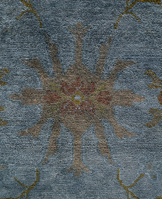 Overdyed One-of-a-Kind Wool Gray Area Rug 8' 1" x 10' 5"