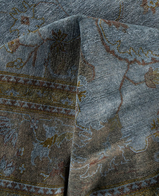 Overdyed One-of-a-Kind Wool Gray Area Rug 8' 1" x 10' 5"
