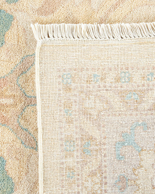 Traditional Hand Knotted Ivory Area Rug 8' 1" x 10' 1"