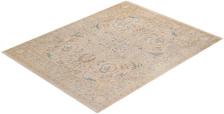 Traditional Hand Knotted Ivory Area Rug 8' 1" x 10' 1"