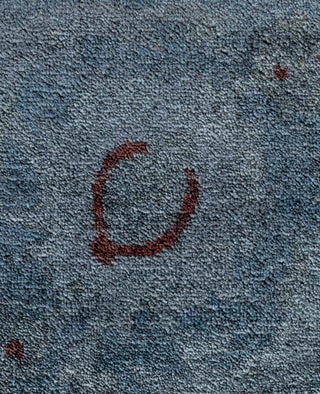 Contemporary Overdyed Wool Hand Knotted Gray Area Rug 8' 0" x 10' 1"