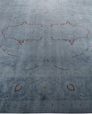 Contemporary Overdyed Wool Hand Knotted Gray Area Rug 8' 0" x 10' 1"