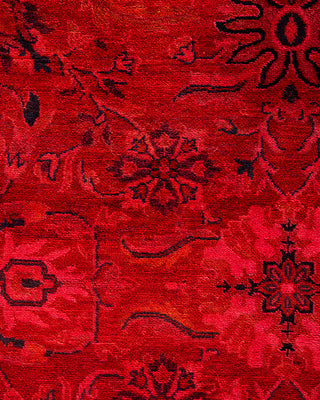 Overdyed Hand-Knotted Orange Area Rug 8' 3" x 10' 4"