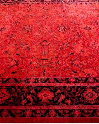Overdyed Hand-Knotted Orange Area Rug 8' 3" x 10' 4"