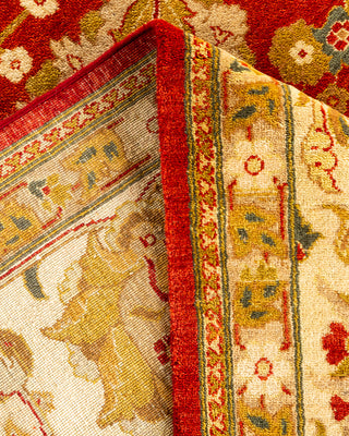Traditional Hand-Knotted Red Area Rug 8' 1" x 10' 1"