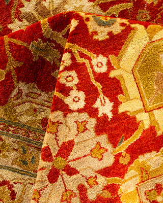 Traditional Hand-Knotted Red Area Rug 8' 1" x 10' 1"