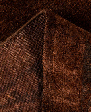Fine Vibrance, One-of-a-Kind Hand-Knotted Area Rug  - Brown, 5' 10" x 8' 10"