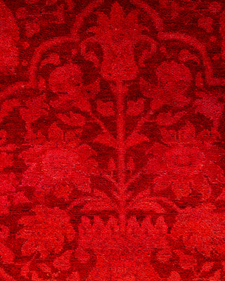 Overdyed Hand-Knotted Orange Area Rug 6' 1" x 8' 10"