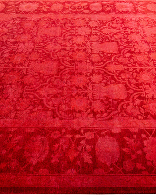 Overdyed Hand-Knotted Orange Area Rug 6' 1" x 8' 10"