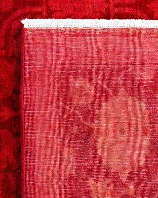 Overdyed Hand-Knotted Orange Area Rug 6' 1" x 8' 10"