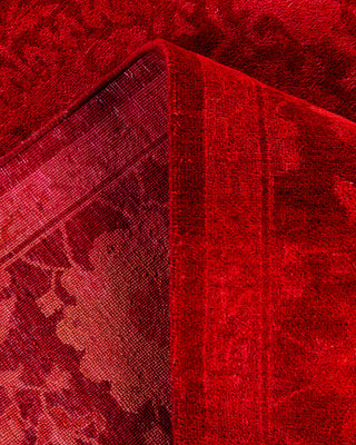 Overdyed Hand-Knotted Orange Area Rug 6' 1" x 8' 10"