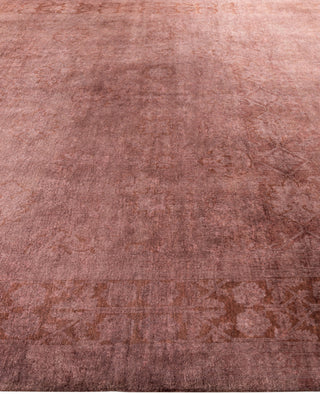 Overdyed One-of-a-Kind Wool Purple Area Rug 9' 1" x 11' 10"