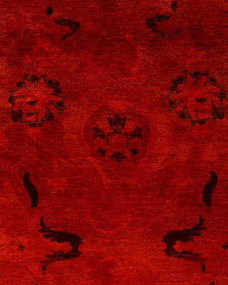 Overdyed Hand-Knotted Orange Area Rug 12' 2" x 15' 5"