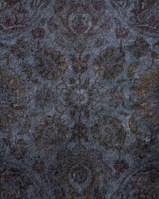 Contemporary Fine Vibrance Gray Wool Area Rug - 3' 2" x 5' 2"
