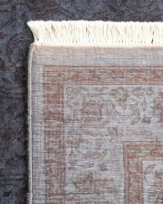 Contemporary Fine Vibrance Gray Wool Area Rug - 3' 2" x 5' 2"