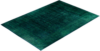 Overdyed One-of-a-Kind Wool Green Area Rug 12' 0" x 17' 6"