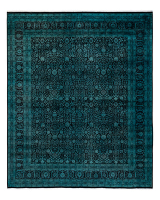 Contemporary Fine Vibrance Black Wool Area Rug 8' 4" x 10' 1"