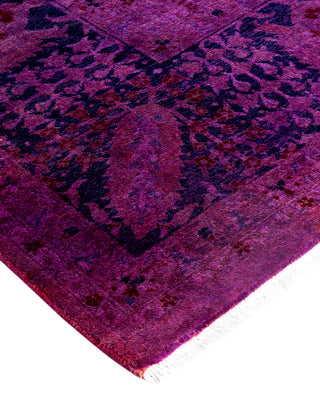 Fine Vibrance, One-of-a-Kind Hand-Knotted Area Rug  - Purple, 8' 3" x 10' 5"