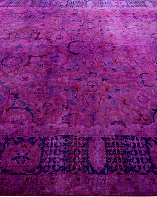 Fine Vibrance, One-of-a-Kind Hand-Knotted Area Rug  - Purple, 8' 3" x 10' 5"
