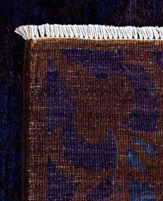 Contemporary Overdyed Wool Hand Knotted Purple Area Rug 8' 2" x 9' 10"