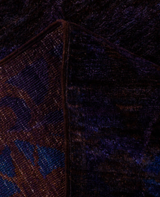 Contemporary Overdyed Wool Hand Knotted Purple Area Rug 8' 2" x 9' 10"