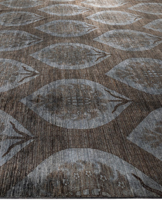 Overdyed One-of-a-Kind Wool Brown Area Rug 11' 9" x 14' 5"