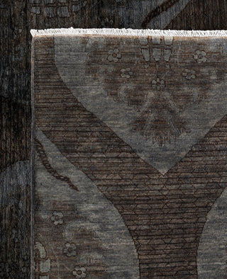 Overdyed One-of-a-Kind Wool Brown Area Rug 11' 9" x 14' 5"