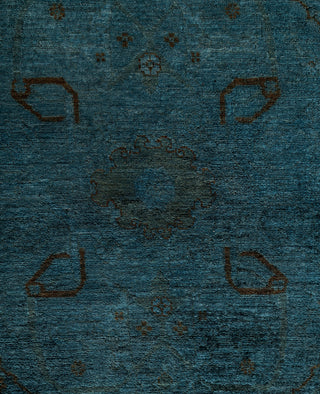 Overdyed One-of-a-Kind Wool Gray Area Rug 8' 3" x 11' 4"