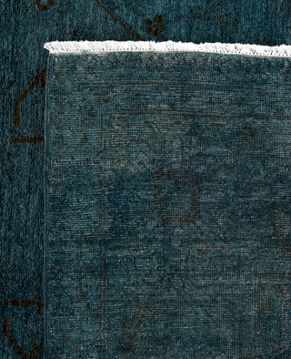 Overdyed One-of-a-Kind Wool Gray Area Rug 8' 3" x 11' 4"