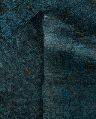 Overdyed One-of-a-Kind Wool Gray Area Rug 8' 3" x 11' 4"