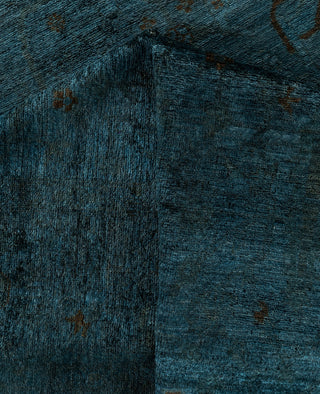 Overdyed One-of-a-Kind Wool Gray Area Rug 8' 3" x 11' 4"